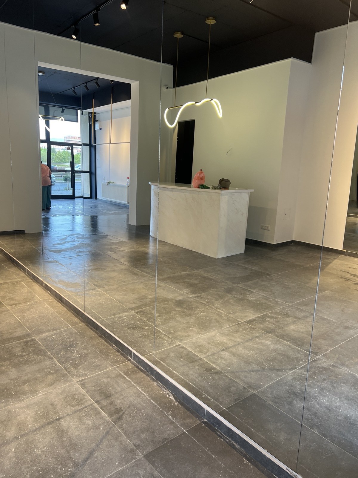Commercial space after cleaning