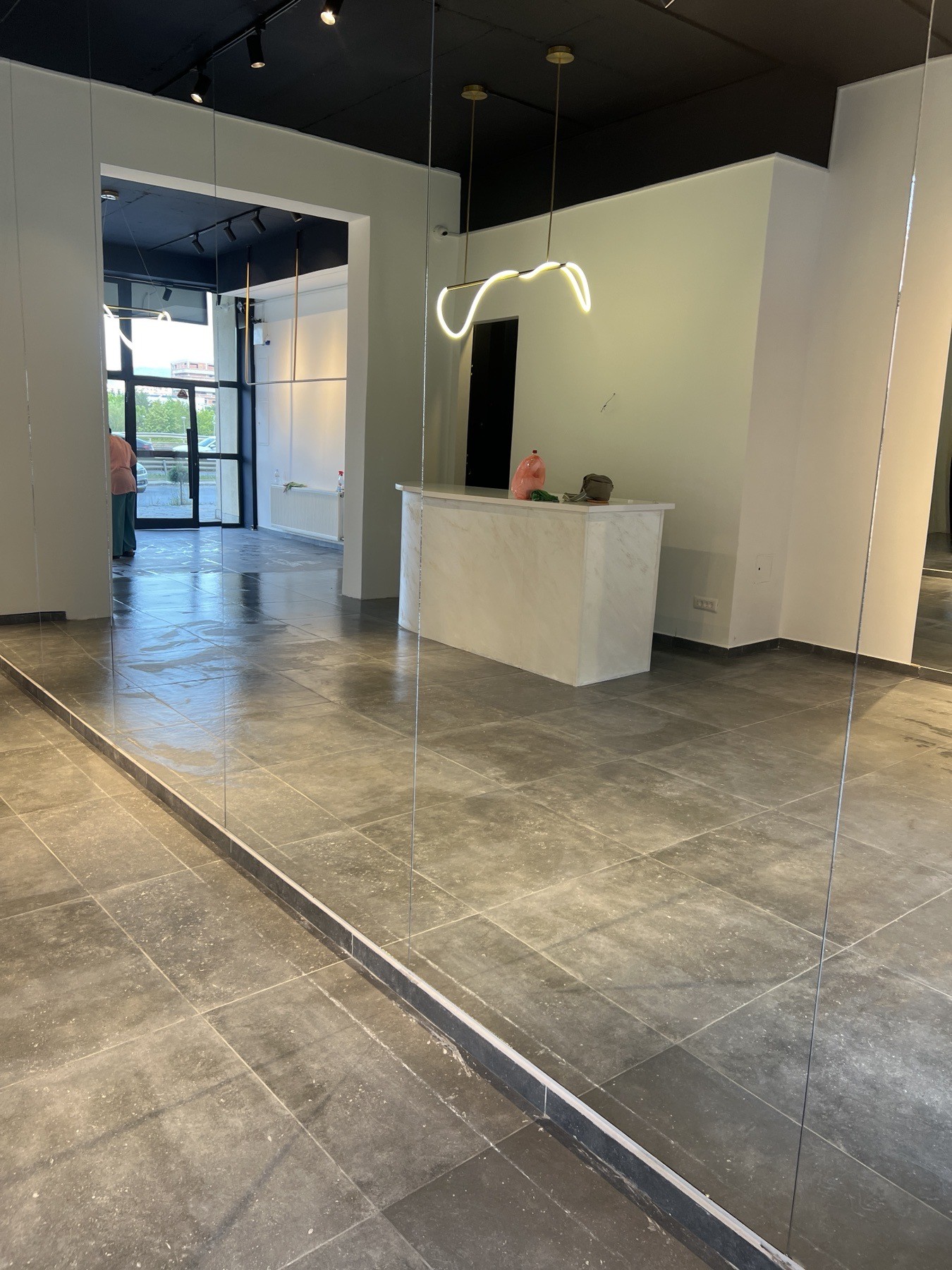 Professional cleaning service in action